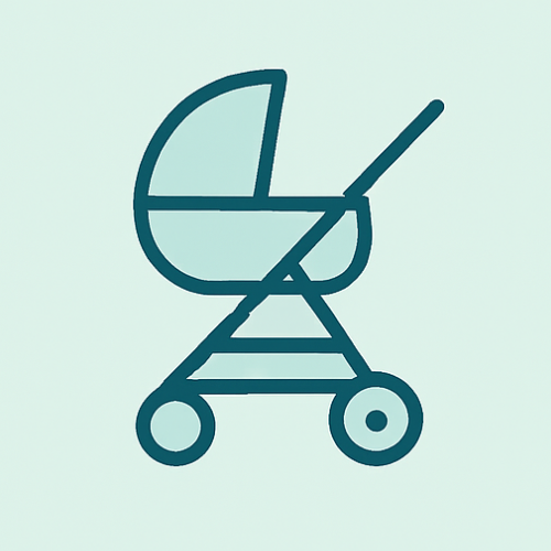 Icon image of a stroller